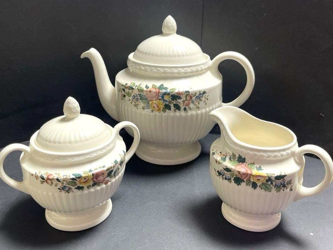 【廃盤希少品】ウエッジウッドwedgwood conway ティーポット カップ