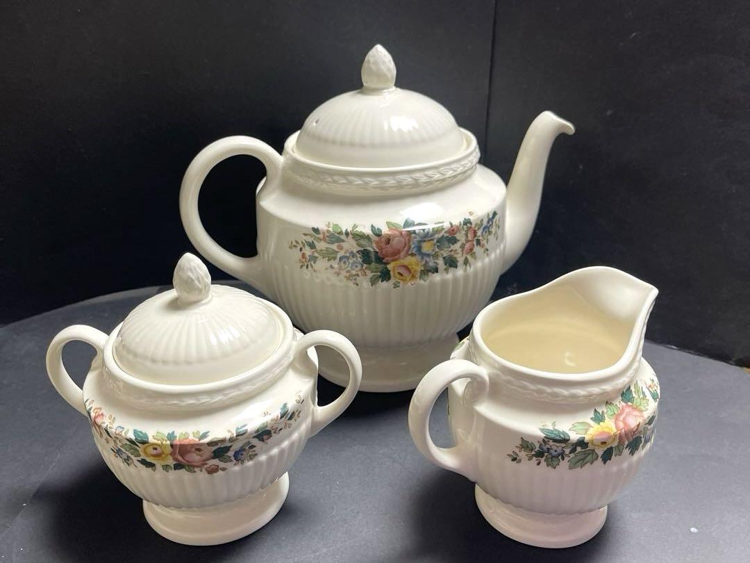 【廃盤希少品】ウエッジウッドwedgwood conway ティーポット カップ