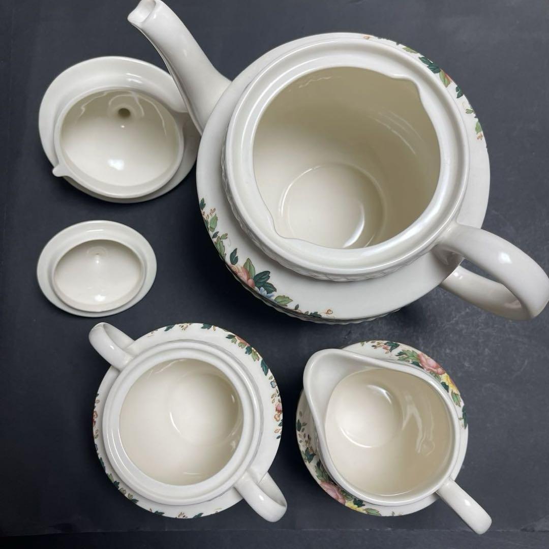 【廃盤希少品】ウエッジウッドwedgwood conway ティーポット カップ