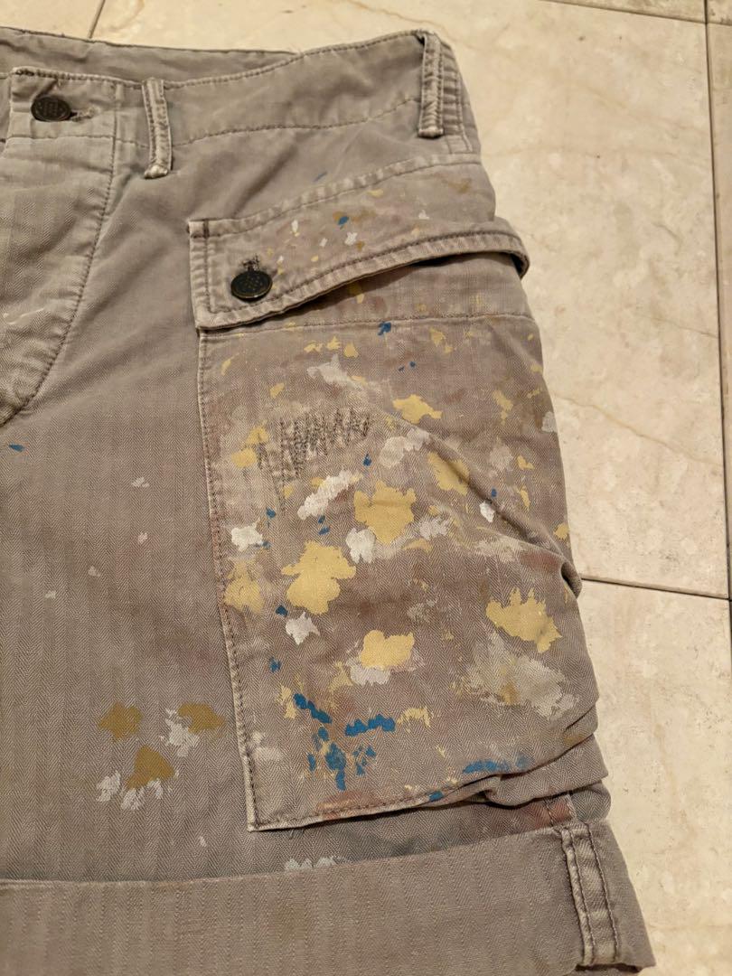 RRL ショートパンツ ペイントスプラッシュ 26インチ