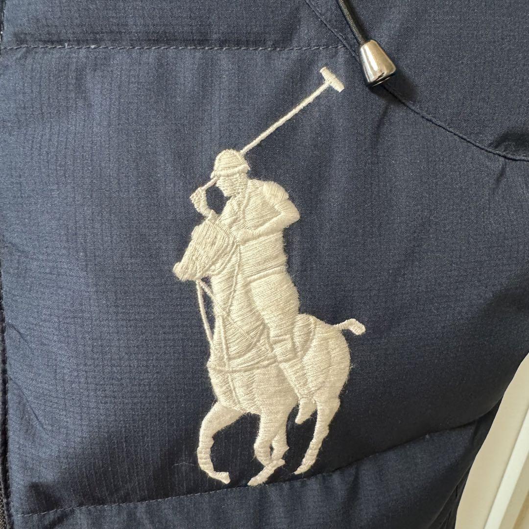 Polo Ralph Lauren ネイビー ダウンベスト Ralph Lauren フード付きダウンベスト ネイビー