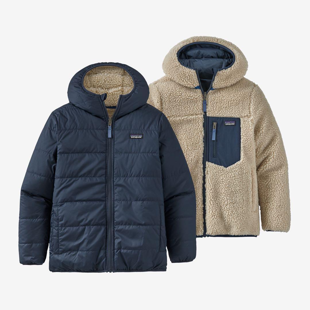 Patagonia XS キッズ リバーシブル・レディ・フレディ・フーディ