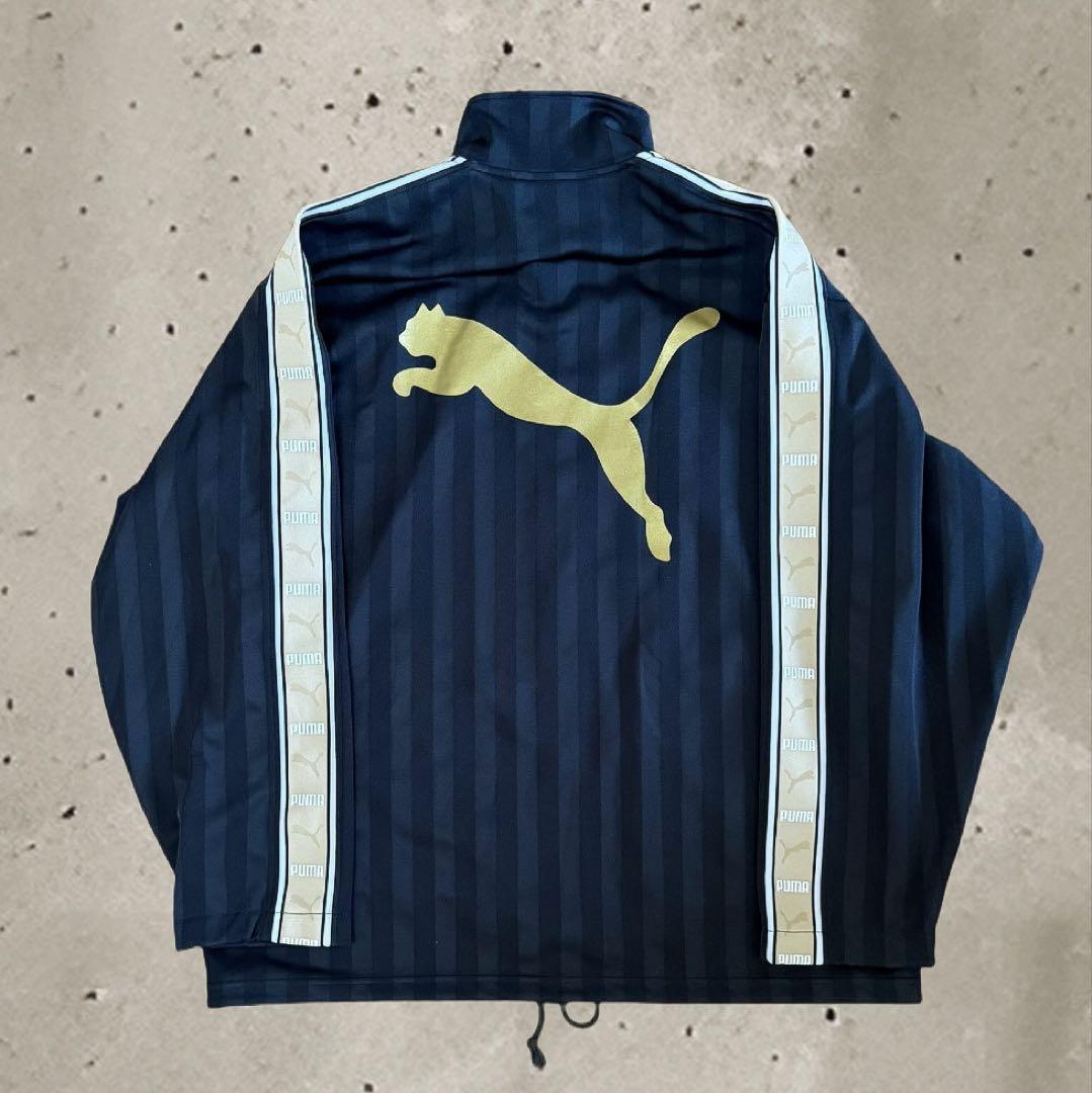 PUMA トラックジャケット ジャージ セットアップ ゴールド刺繍 ビッグロゴ