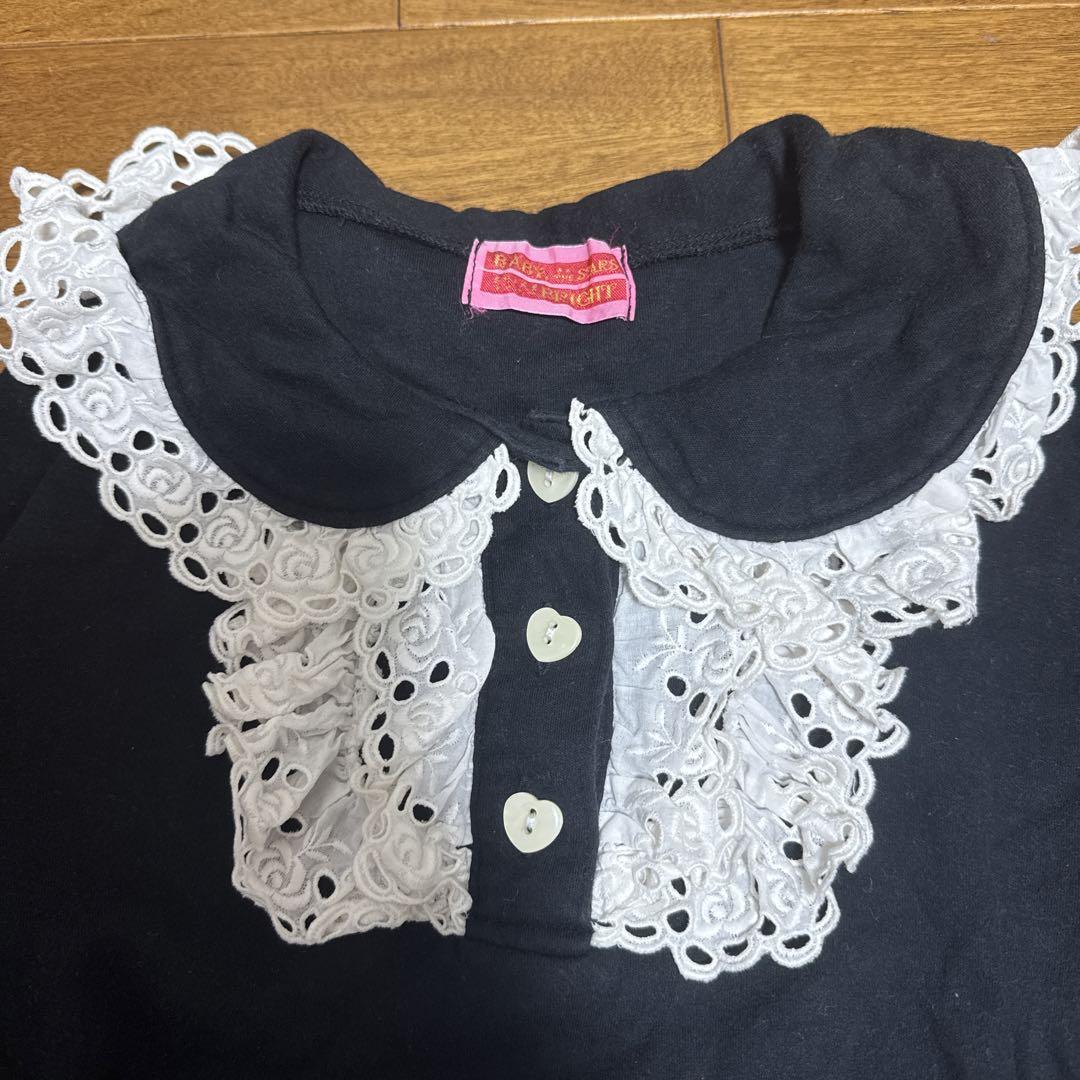 angelic pretty 薔薇レース ハートボタン カットソー