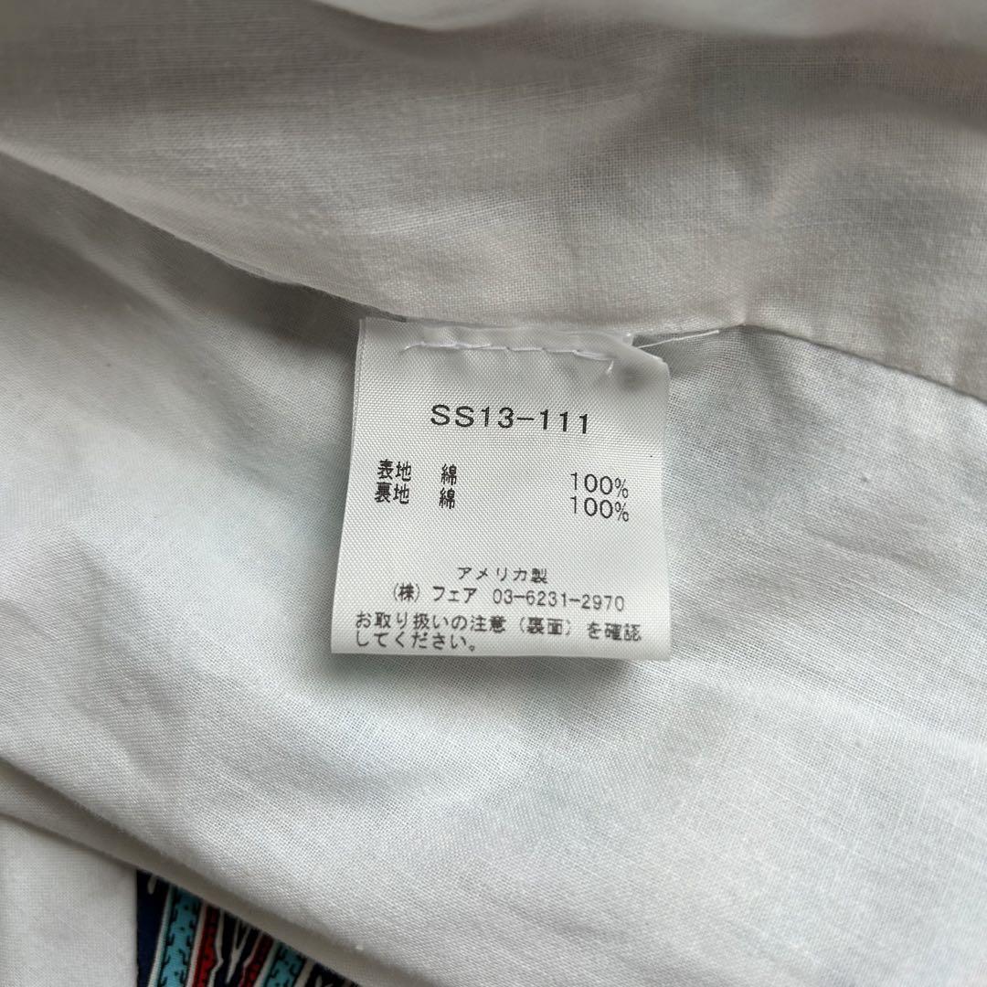 セール】 【夏らしいペイズリー柄のキーネックロングワンピース