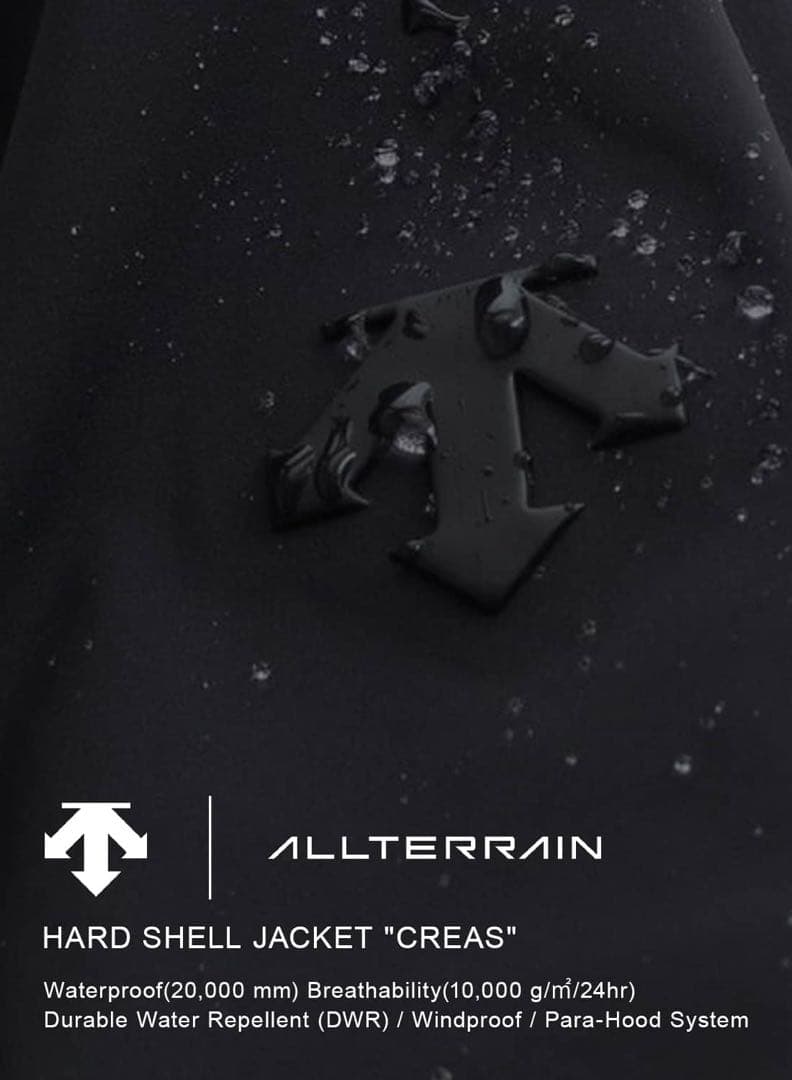 1度着用 DESCENTE ALLTERRAIN オルテライン クレアス 黒 L 1度着用 DESCENTE ALLTERRAIN オルテライン クレアス 黒 L