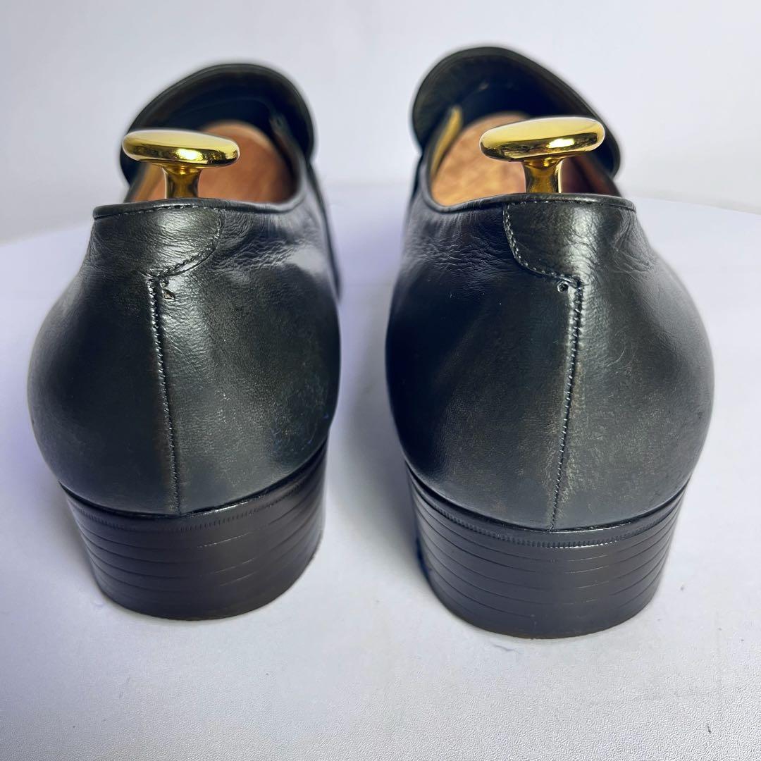 セール中⚡美品✨グラバティ Uチップ ローファー 編み込み装飾 グレー系