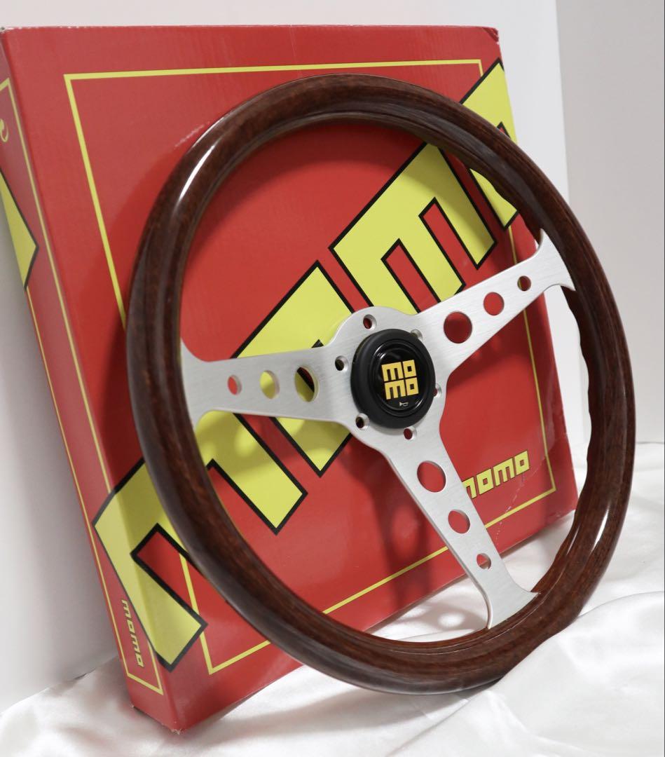 【本日限定価格】MOMO INDY ウッド ステアリング 社外 14インチ