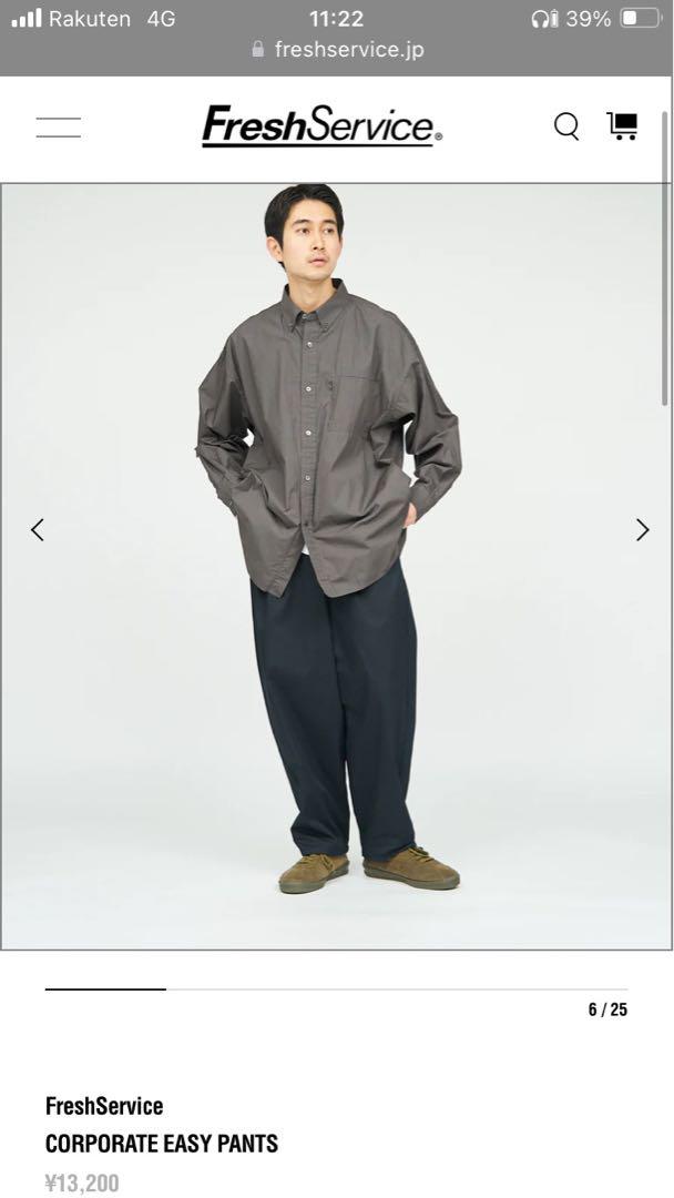 FreshService CORPORATE EASY PANTS ブラック