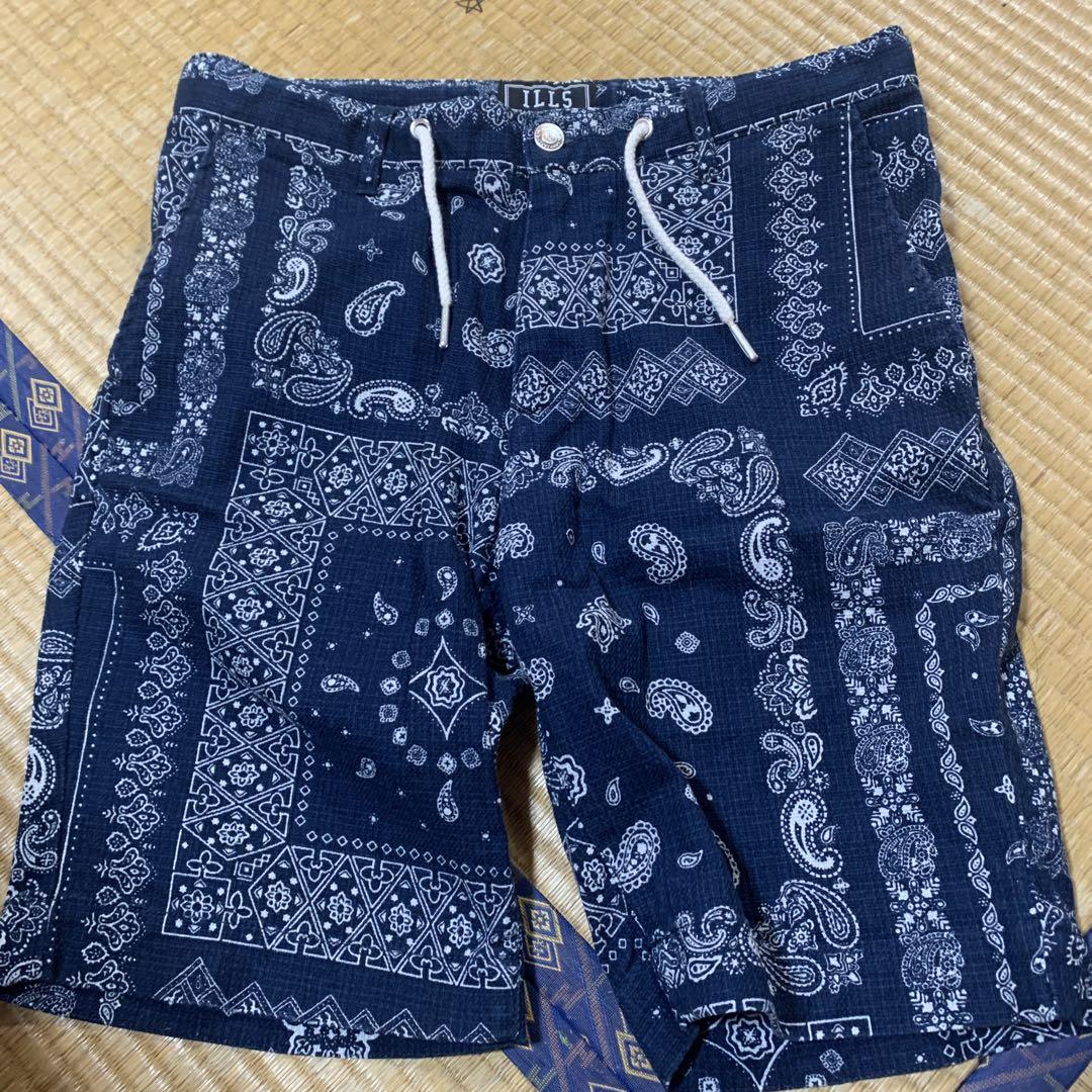 関税/送料込み【H.ESNTLS】ペイズリー ショートパンツ 関税/送料込み【H.ESNTLS】ペイズリー ショートパンツ (HESNTLS