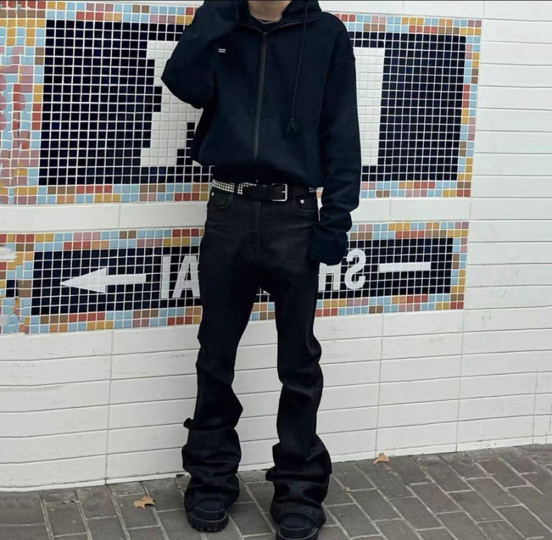 SCD CROWD ワックスフレアパンツ bolan似 opium carti 即日発送 Bolan似 フレアパンツ opium wax - メルカリ
