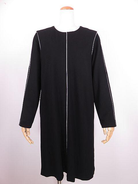 ダーマコレクション　ヒロミオシダ　長袖ワンピース　黒　シルバーライン　L～LL