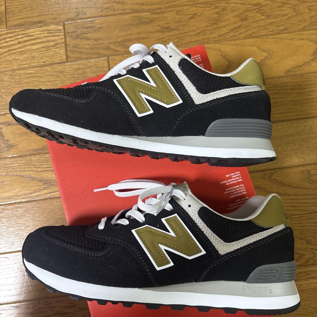 New Balance ニューバランス　ML574 E2 ブラック26cm new balance ニューバランス ML574 26.5cm 黒 金