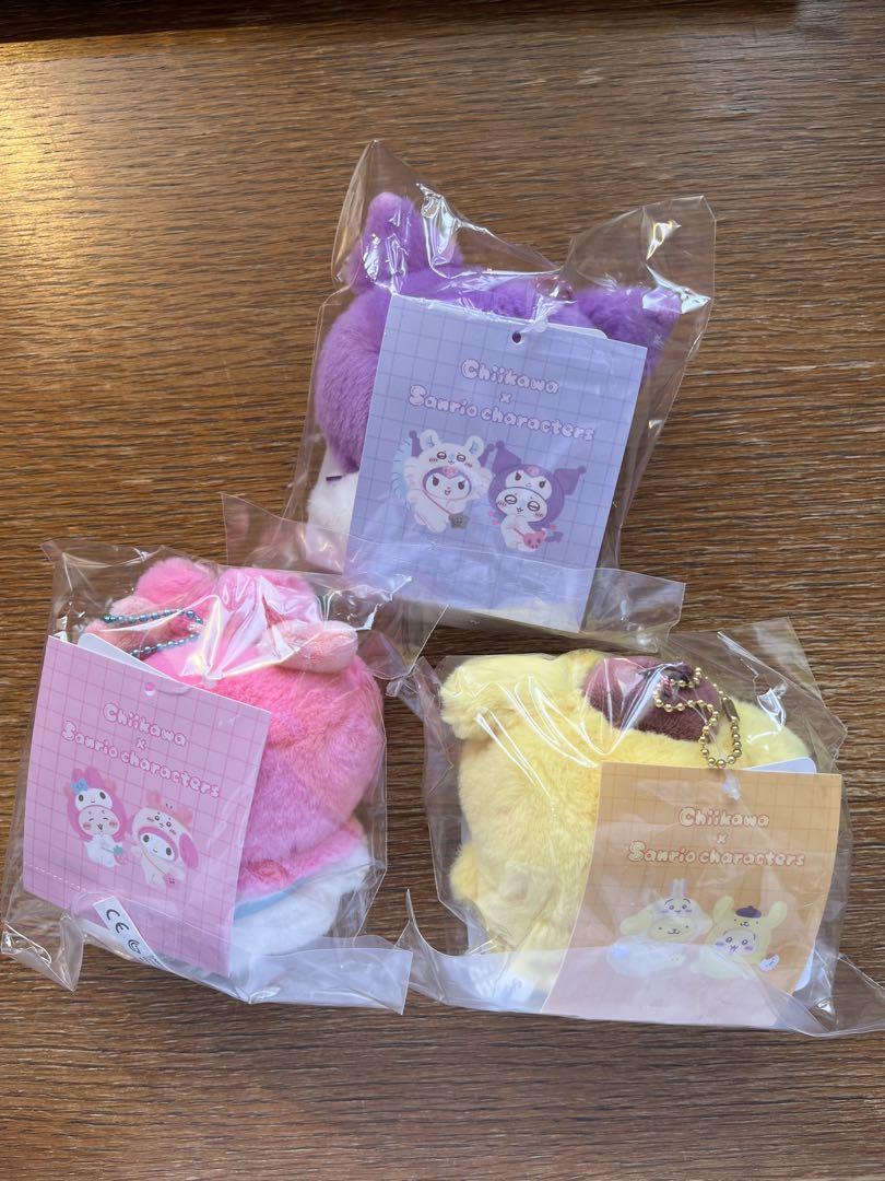 サンリオ　ちいかわ　マスコットホルダー　古本屋　うさぎ　モモンガ　セット