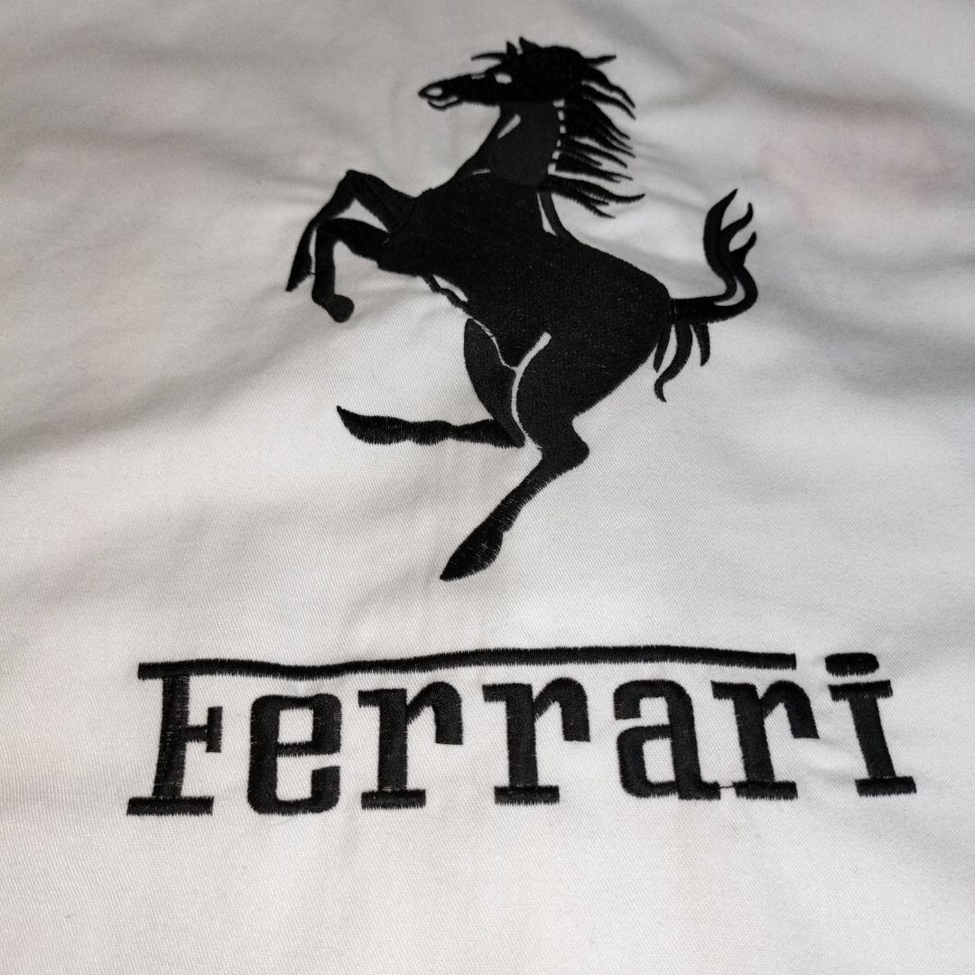 【総刺繍】Ferrariマルボロ 半袖ピットシャツ XXLサイズ ホワイト