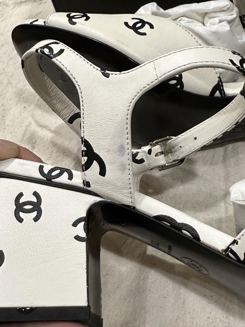 CHANEL シャネルロゴサンダル2022春夏 画像4