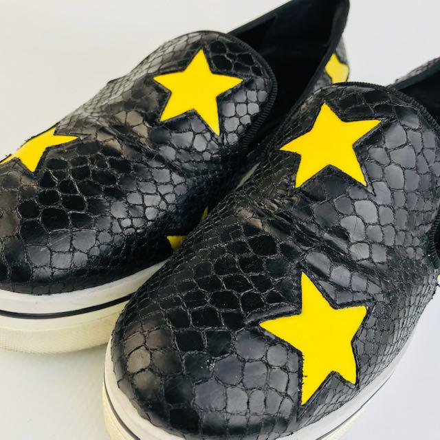 ステラマッカートニー☆パイソン型押し スター プラットフォーム