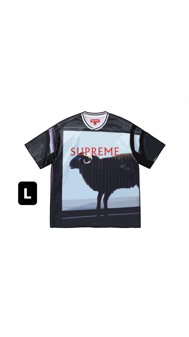 XL Supreme Damien Hirst Soccer Jersey 黒