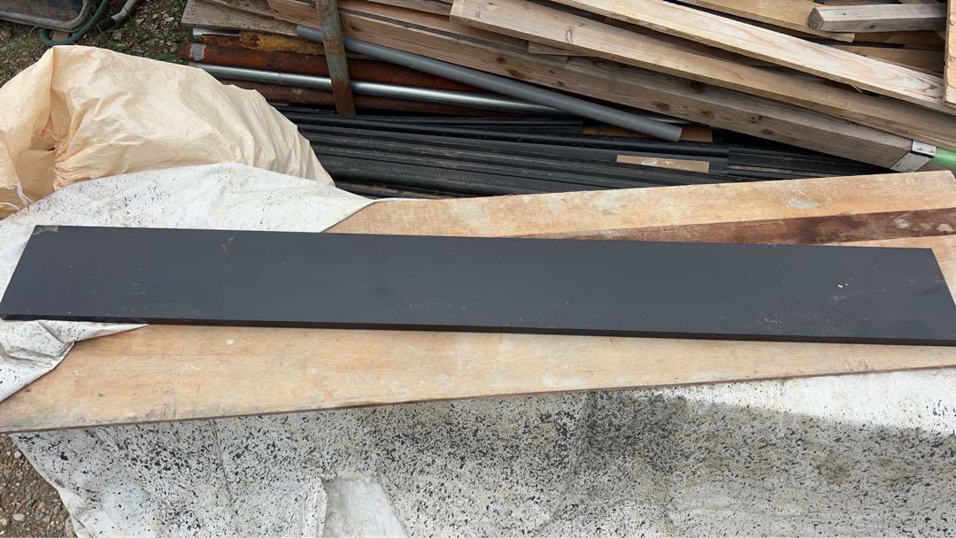 笠木　コーピング　1570mm 黒　外構部材　フェンス　笠木　DIY 建材