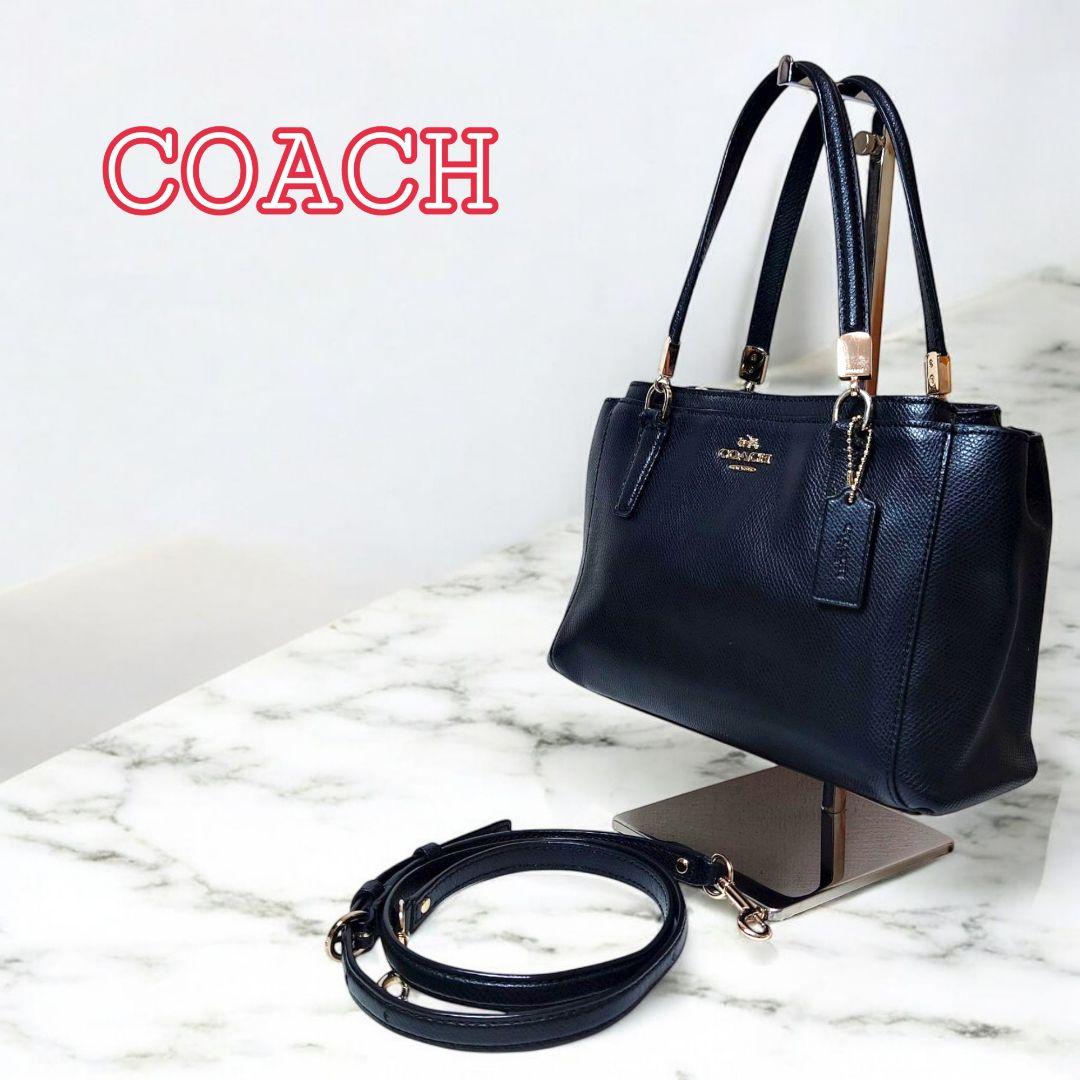 COACH　F34797 レザー　黒　2wayバッグバッグ