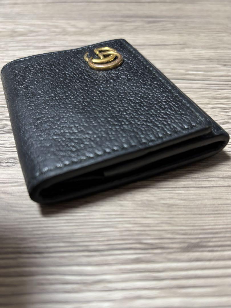 GUCCI ブラックレザー コインケース