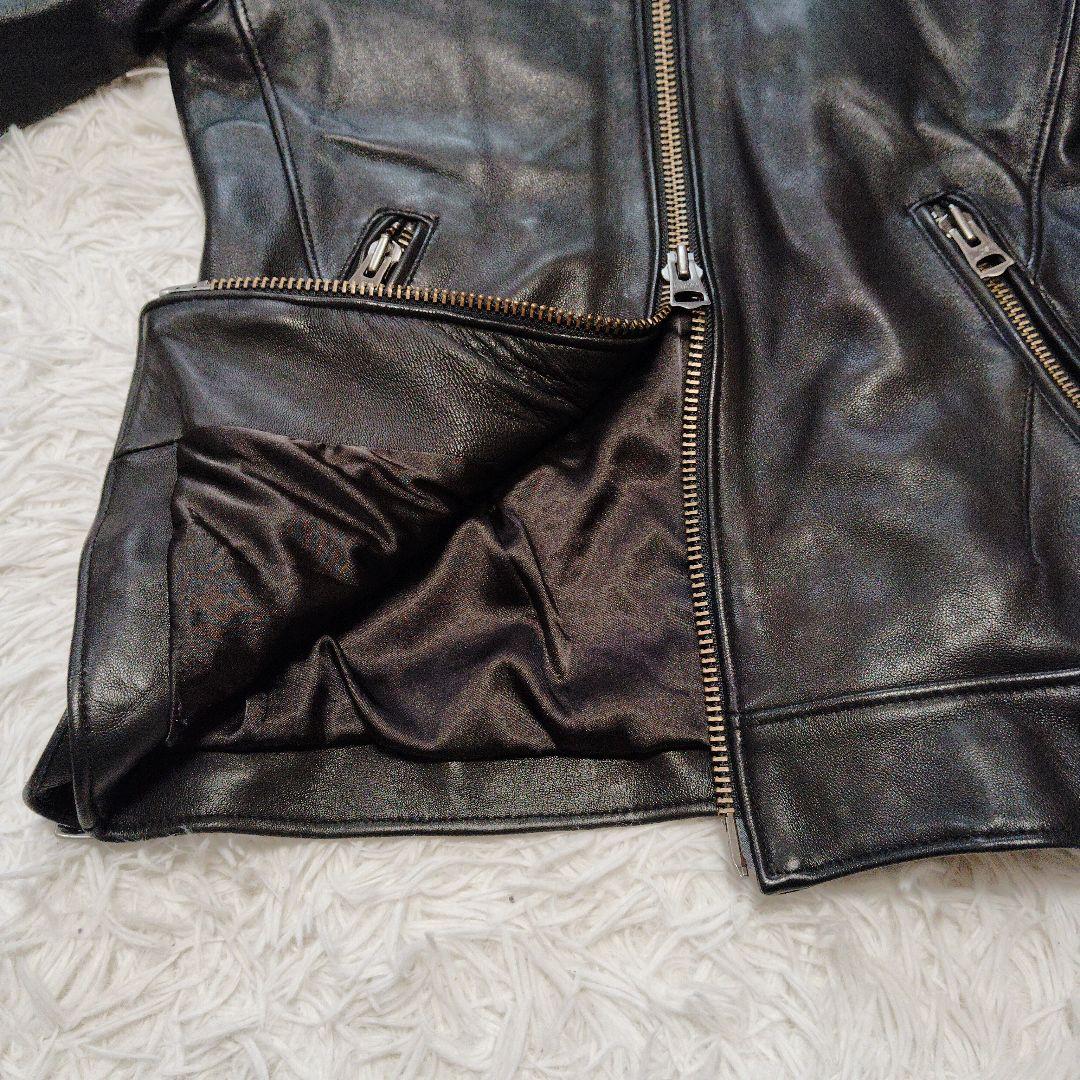 【美品】JACKROSE☆ラムレザー　シープスキン　ライダース　シングル