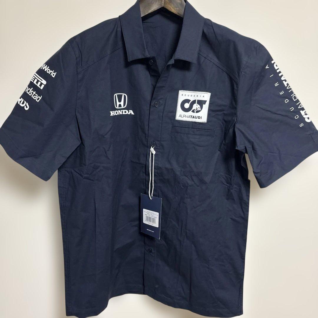Honda Scuderia AlphaTauri 半袖シャツ ネイビー L