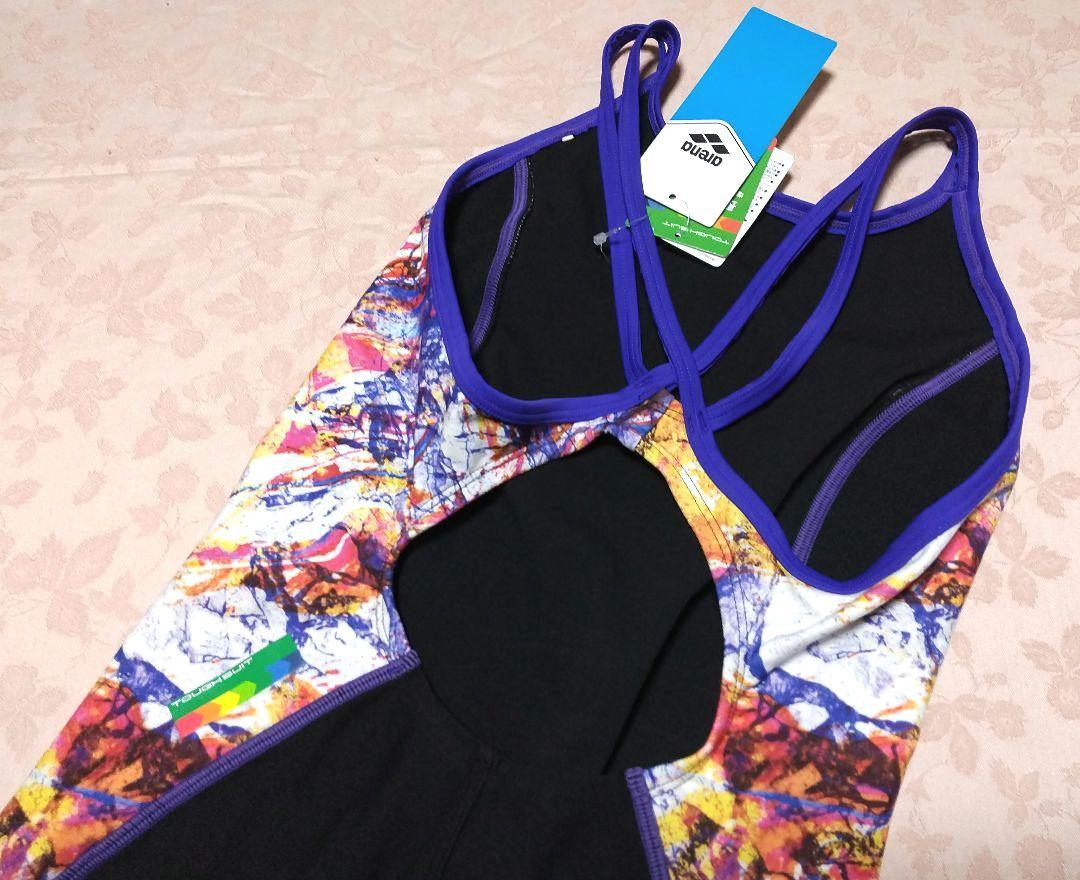 【新品】アリーナ ワンピーススパッツ 水着 オープンバック ミドルレッグ XO