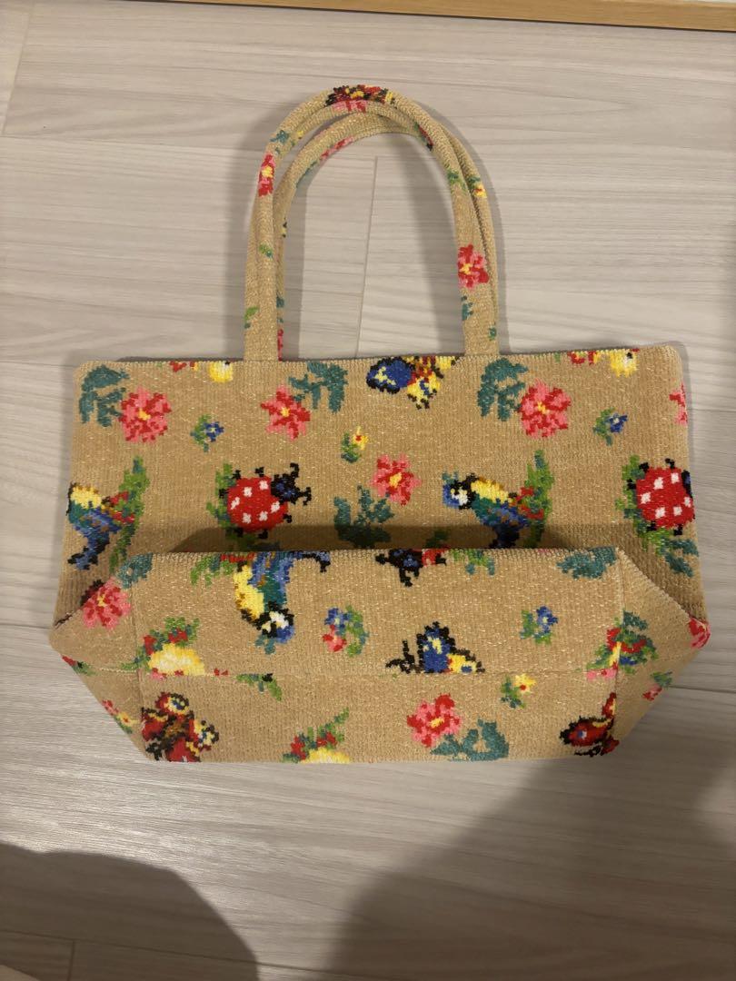 ❤️ご予約❤️FEILER/フェイラー フラワー 刺繍 ハンドバッグ