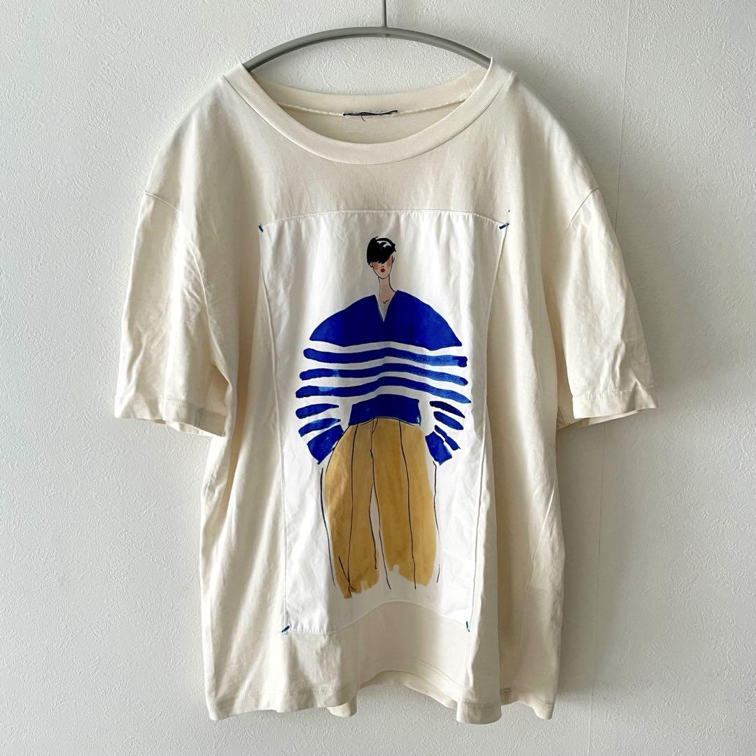 ★ドイツ発*ZARA*新作*イラストレーションプリントバックTシャツ ZARA ザラ イラストプリント Tシャツ - メルカリ