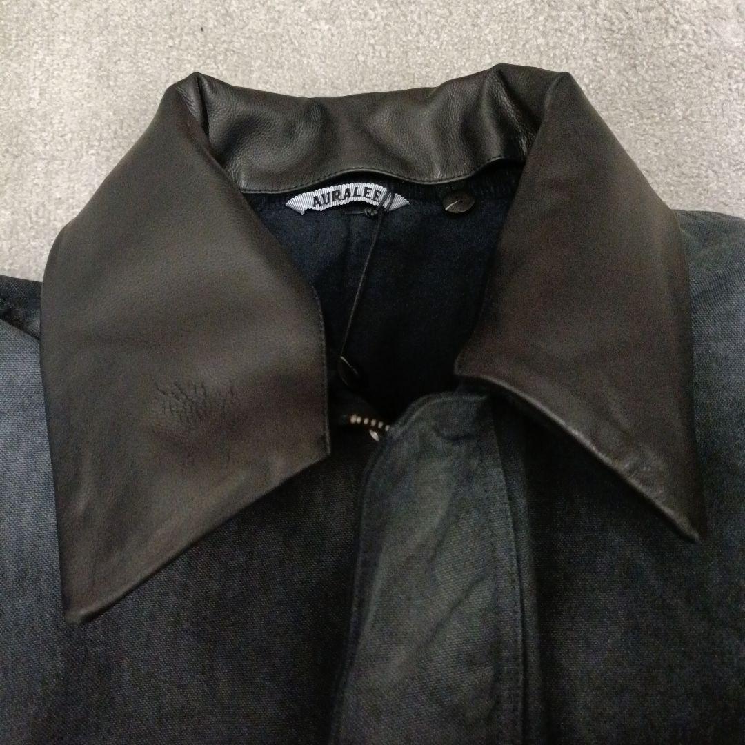 AURALEE PRODUCT DYED COTTON DUCK BLOUSON AURALEE PRODUCT DYED COTTON DUCK BLOUSON