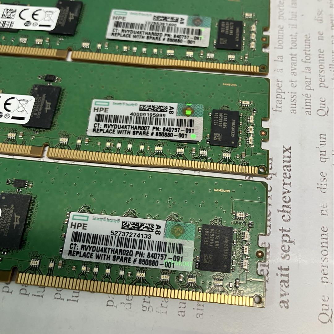専用　DDR4 2666 Samsung 16GBx4枚 64GB ECC Re
