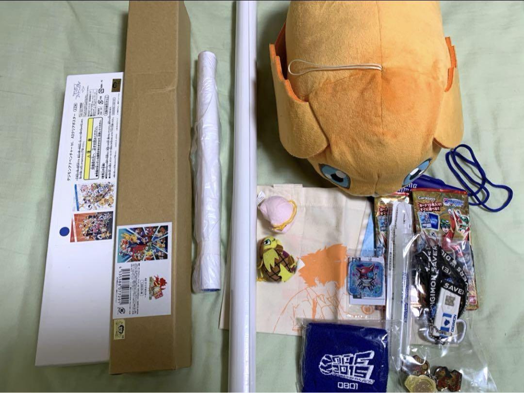 デジモン　ポスター、ぬいぐるみ、銀テープ等　グッズセット