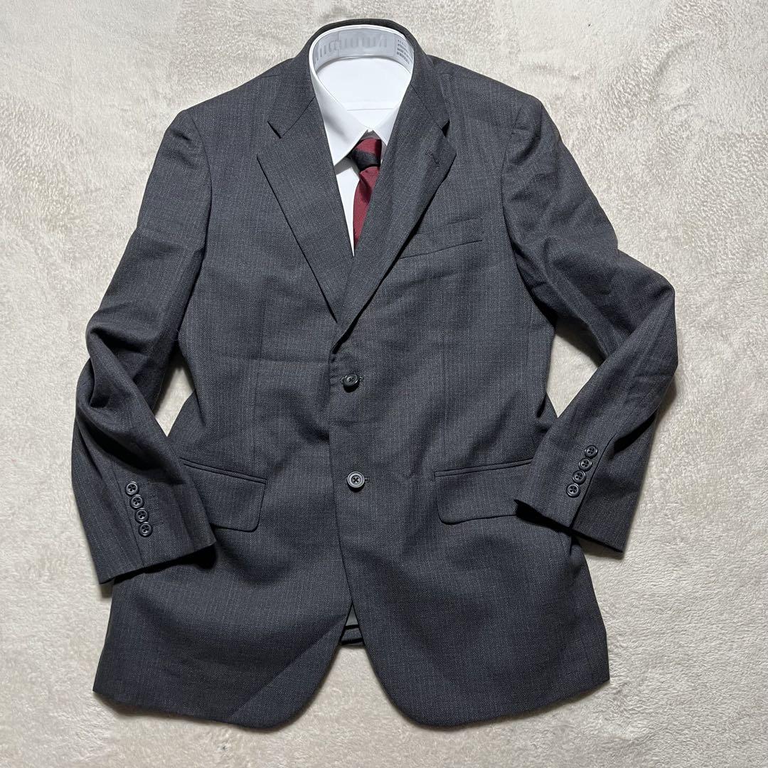 イングスーツ 上下セット ダークグレー ストライプ M 美品 お