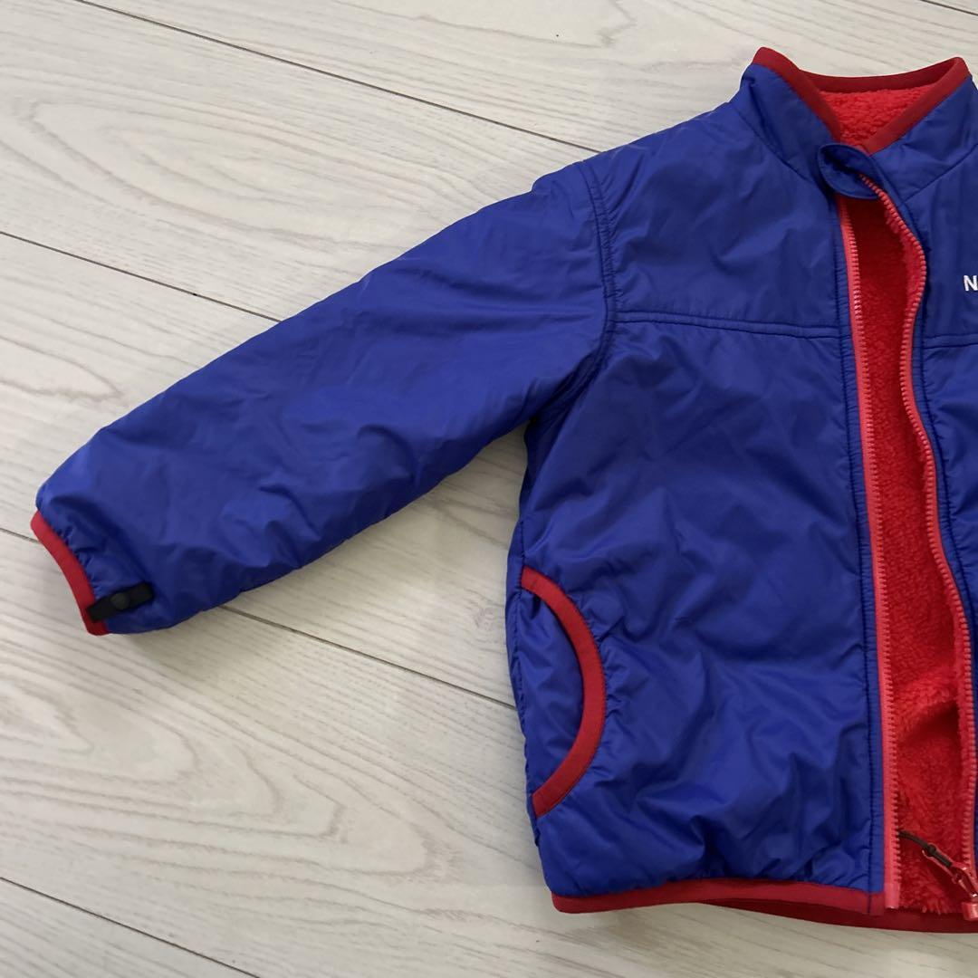 THE NORTH FACE キッズジャケット 青赤 リバーシブル 100cm