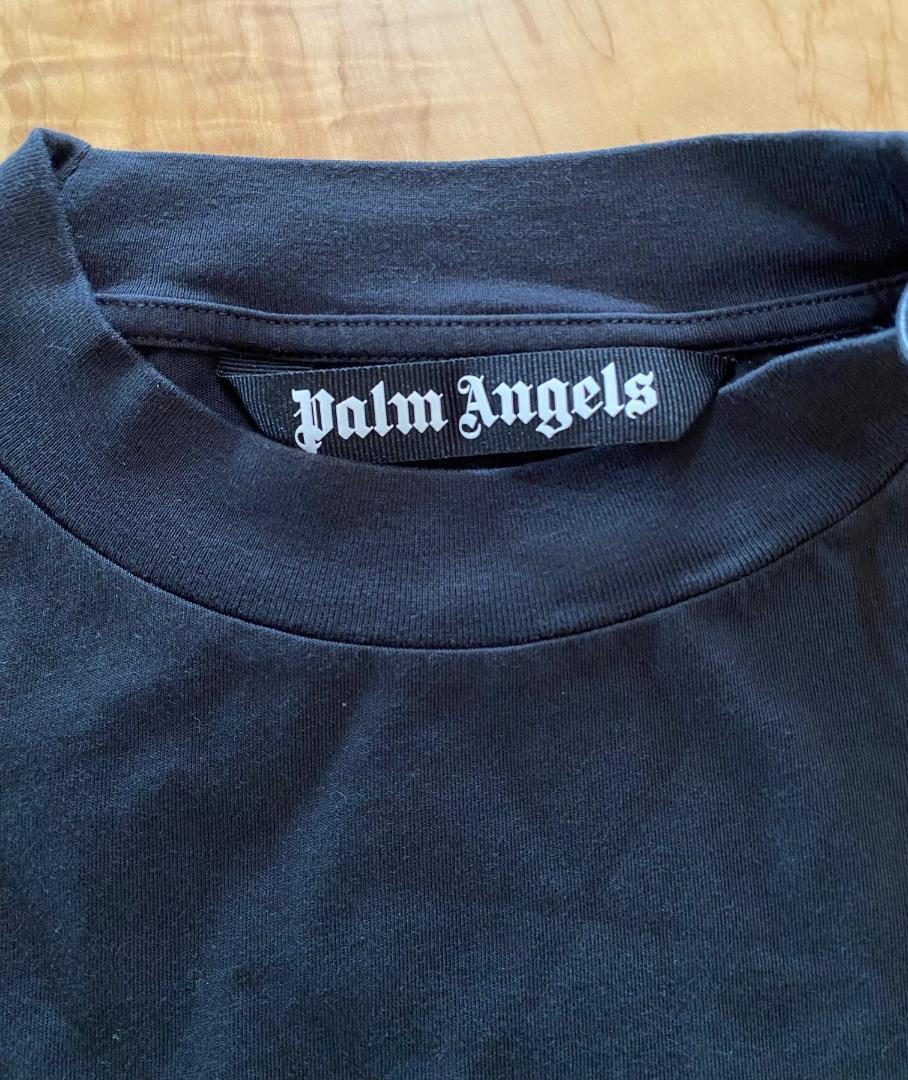 25SS【新品】Palm Angels カーブ ロゴオーバーサイズ Ｔシャツ L