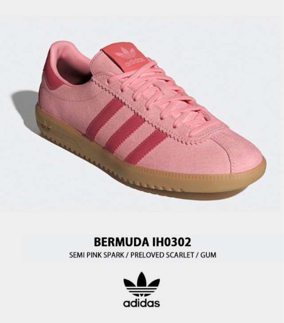 adidas BERMUDA セミピンク 24.5cm