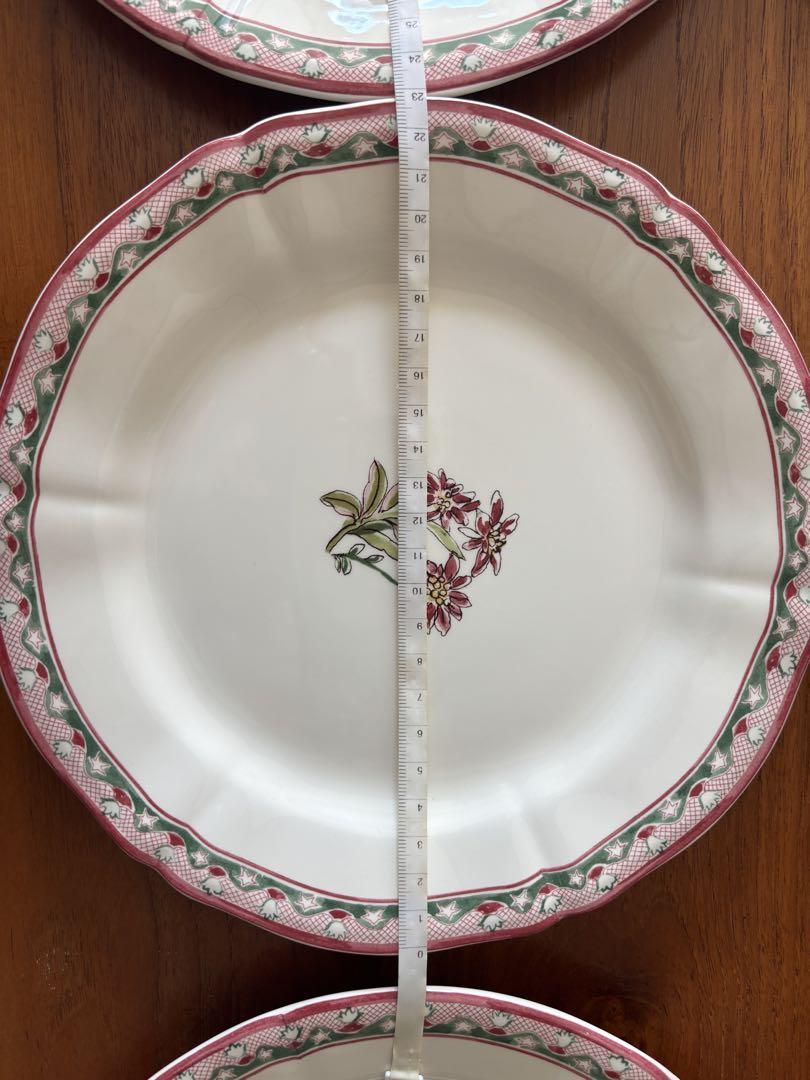 ジアン Gien / Jardin imaginaire プレート22cm ６枚