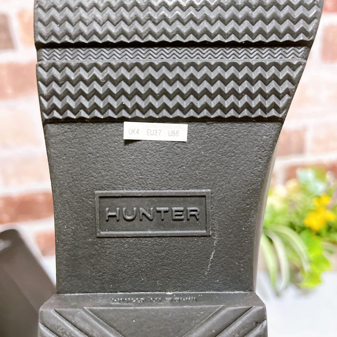 試着のみ【HUNTER ハンター】レインブーツ 長靴 EU37 黒 極美品