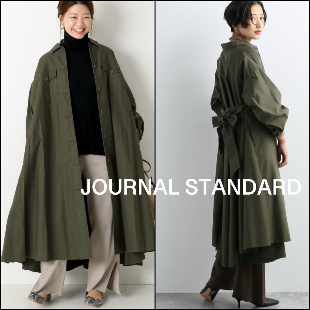 ✳︎ジャーナルスタンダード　ライトモールスキンベルテッドシャツワンピース