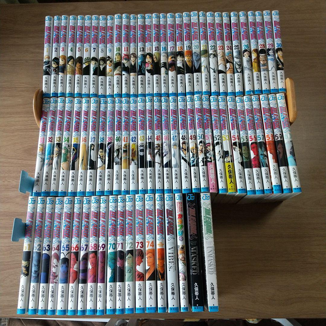 おまけ付き❗️送料無料❗️ブリーチ全巻1〜74巻＋おまけ2冊 久保帯人 ブリーチ 漫画 全巻 1〜74巻 関連本 24冊 セット 久保帯人