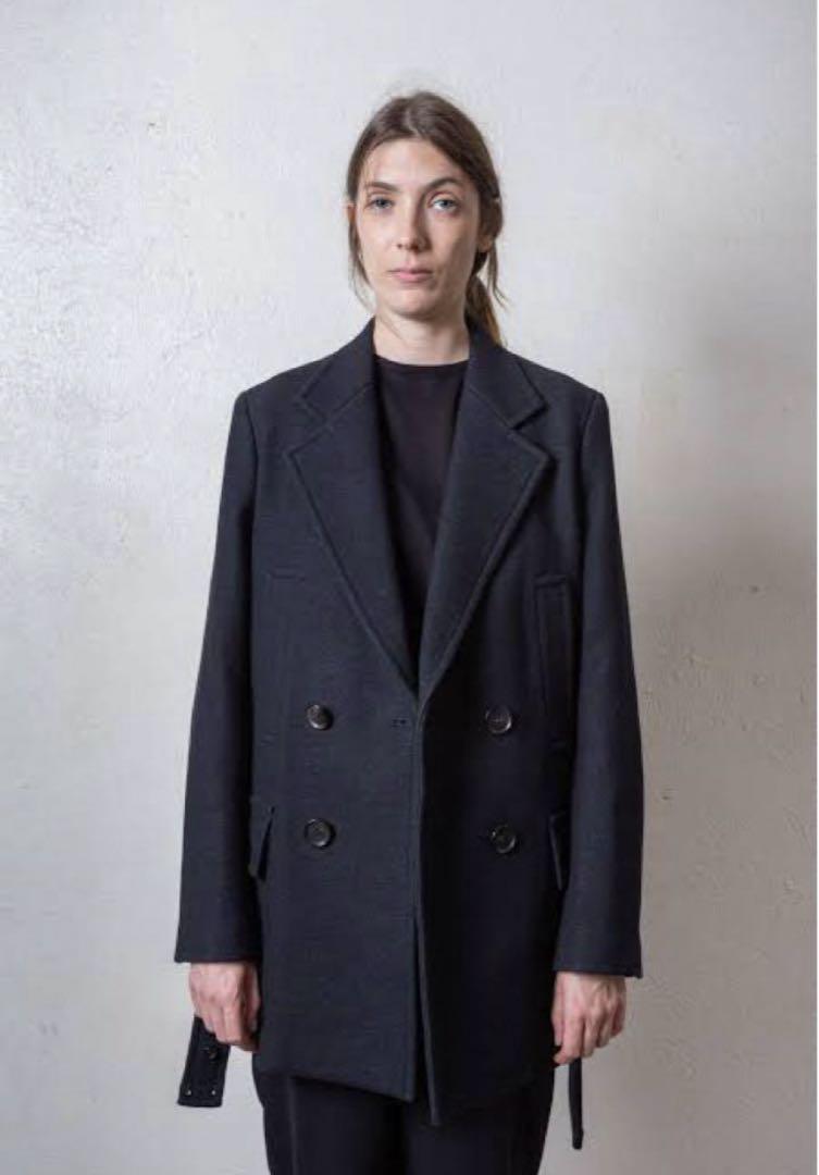 オーラリー　WOOL SILK MELTON HALF COAT