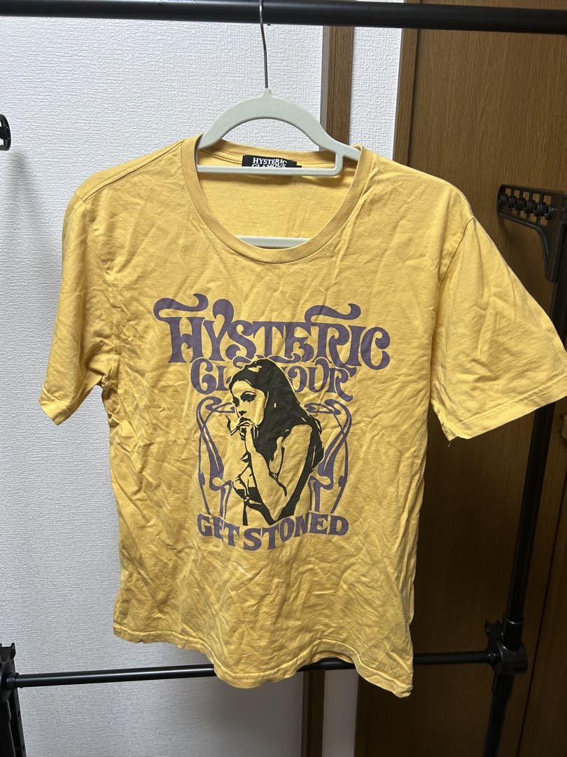 HYSTERIC GLAMOUR イエロー Tシャツ M ヒスガール