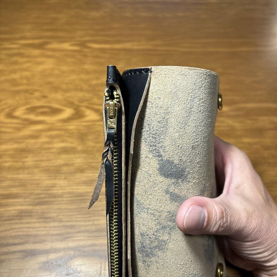 【トラッカーウォレット ロング 2層】クロムエクセル 茶芯 TALON シルバー 人気大割引 | 【Chromexcel】茶芯ロングトラッカーウォレット