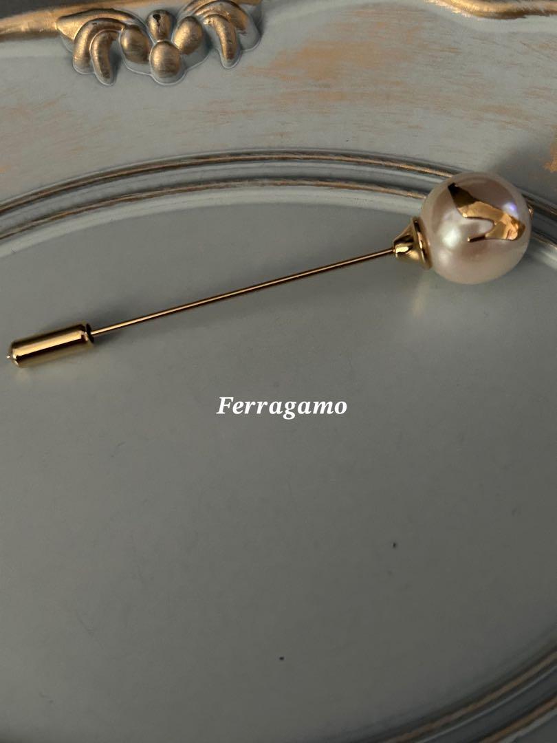 通販 激安 Ferragamo メルカリ - ブローチ パールボール フェラガモ アクセサリー