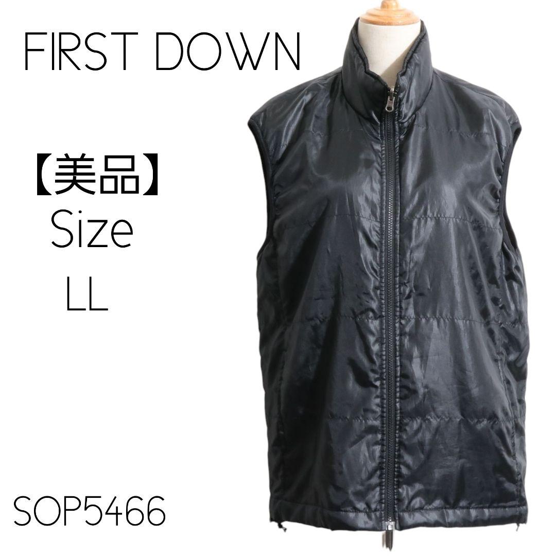 ★美品★ FIRST DOWN ファーストダウン ダウンベスト フロントジップ