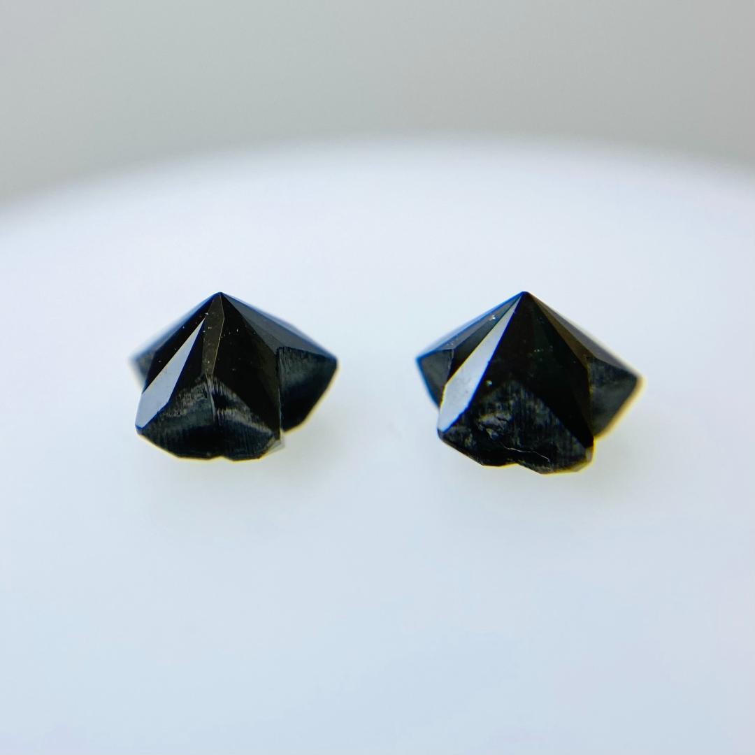 されるなど⒔ STARセット石 0.461ct 0.451ct aZCtc-m38110102622 ブラックダイヤモンド かくカット