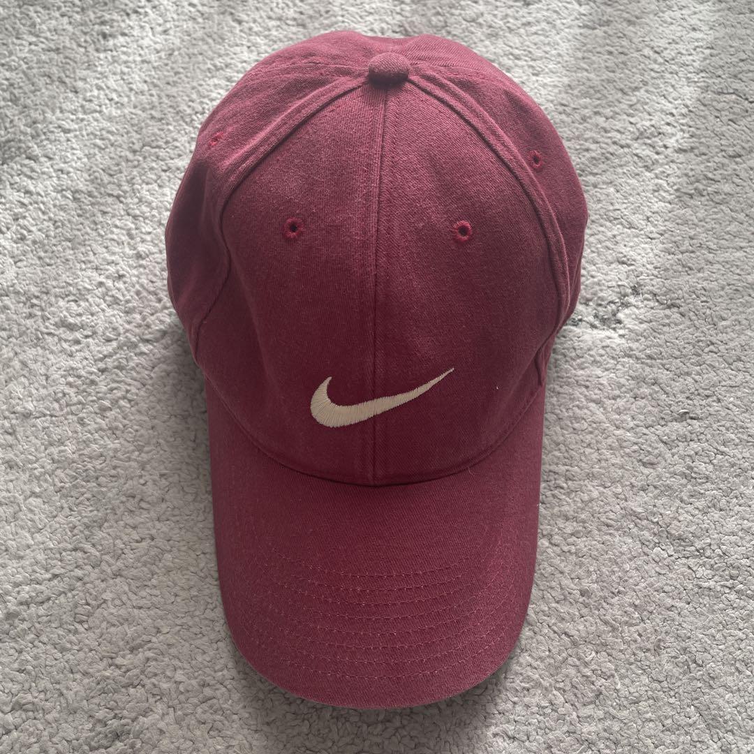 Nike キャップ　赤　90s