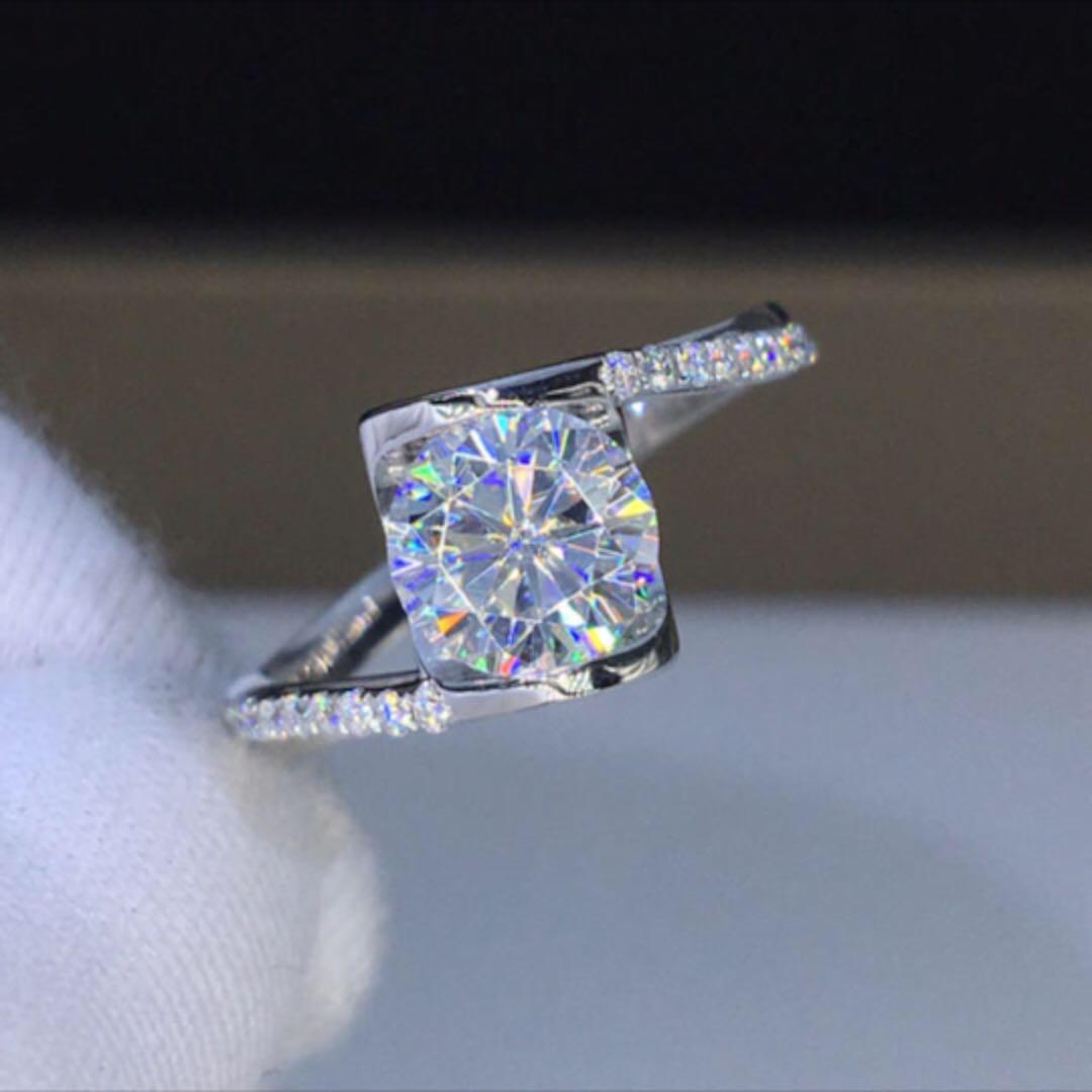 30%割引人気激安 【1カラット 】輝くモアサナイト ダイヤモンド リング リング レディース-FOTOSOLARENERGIA.COM.BR 30%割引人気激安 【1カラット 】輝くモアサナイト ダイヤモンド リング リング レディース-FOTOSOLARENERGIA.COM.BR