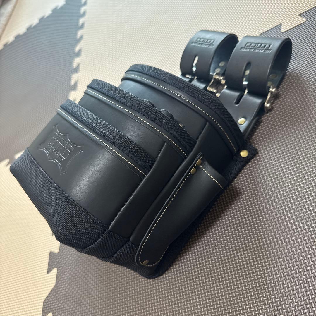 総ヌメ革使用3段腰袋KBB-301DDX